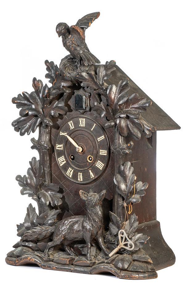 Spring Driven Shelf Cuckoo Clock: Spring Driven Shelf Cuckoo Clock 24" tall, 16" wide, 8.5" deep