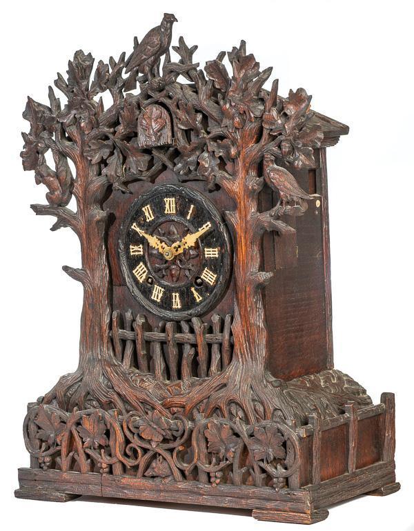 Double Fusee Movement Shelf Cuckoo Clock: Double Fusee Movement Shelf Cuckoo Clock 22" tall, 15" wide, 7.5" deep