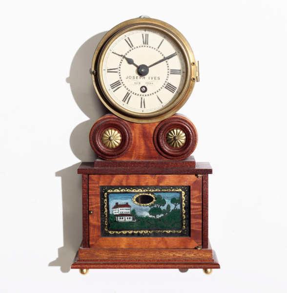 Miniature Michael Paul- Joseph Ives Wagon Spring Clock