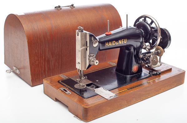 Sewing Machine with Case: 12" tall x 19.5" wide