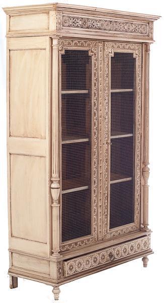 Highly Ornate Pine 3 Shelf Meat Safe, from Province (1 of 4)