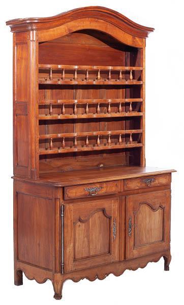 Louis XV-Style Fruitwood Stepback Hutch, circa 1850 (1 of 4)