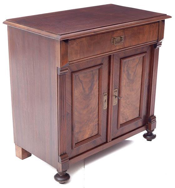 Regency-Style Walnut 2-door Cupboard (1 of 4)