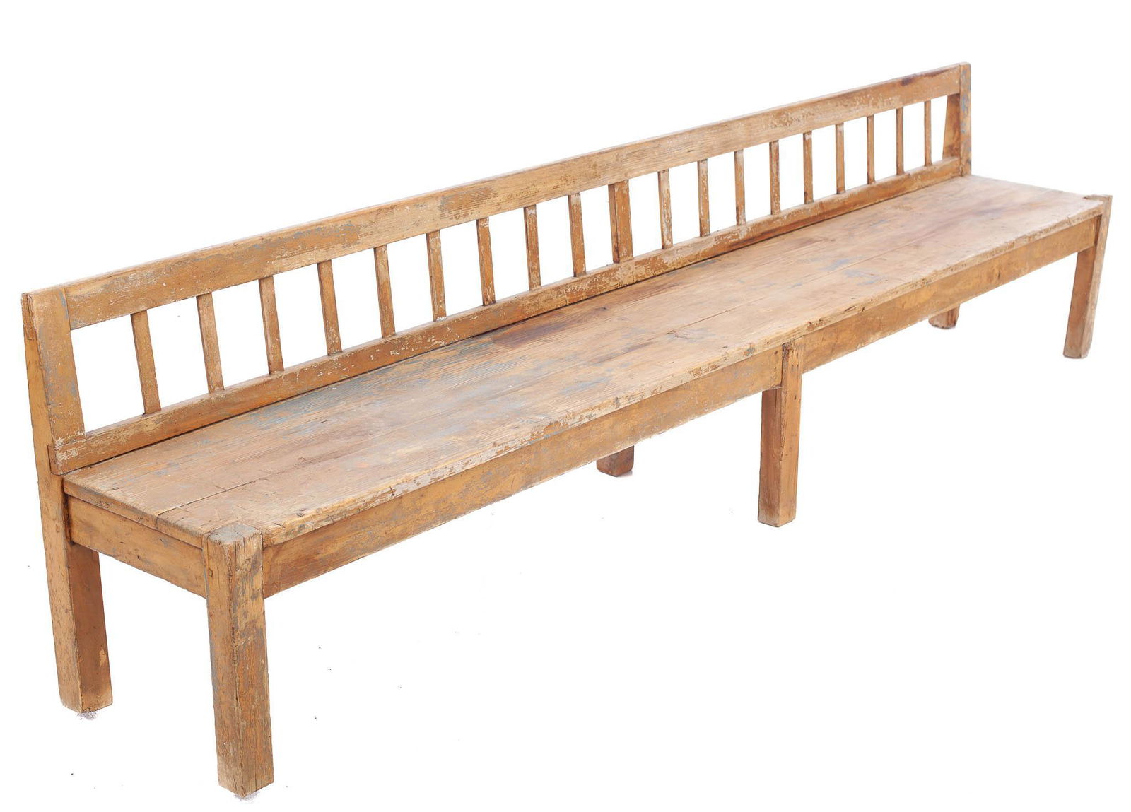Large Primitive Pine Bench (1 of 3)
