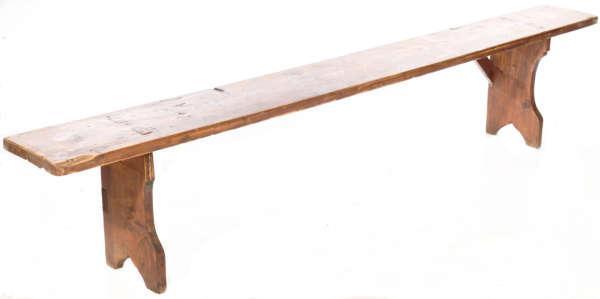 Rustic Pine Bench, circa 1900 (1 of 2)