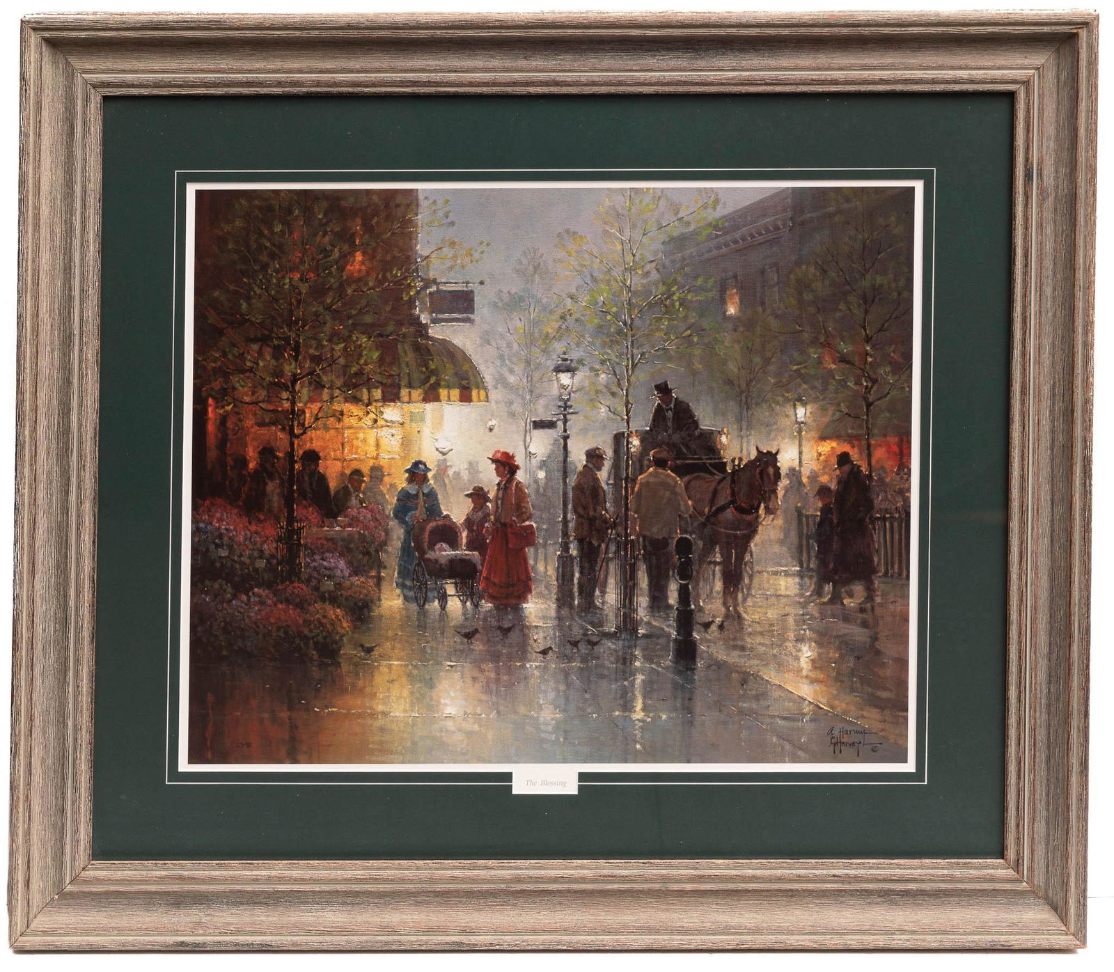 Signed and Framed Print by G. Harvey, "The Blessing" (1 of 4)