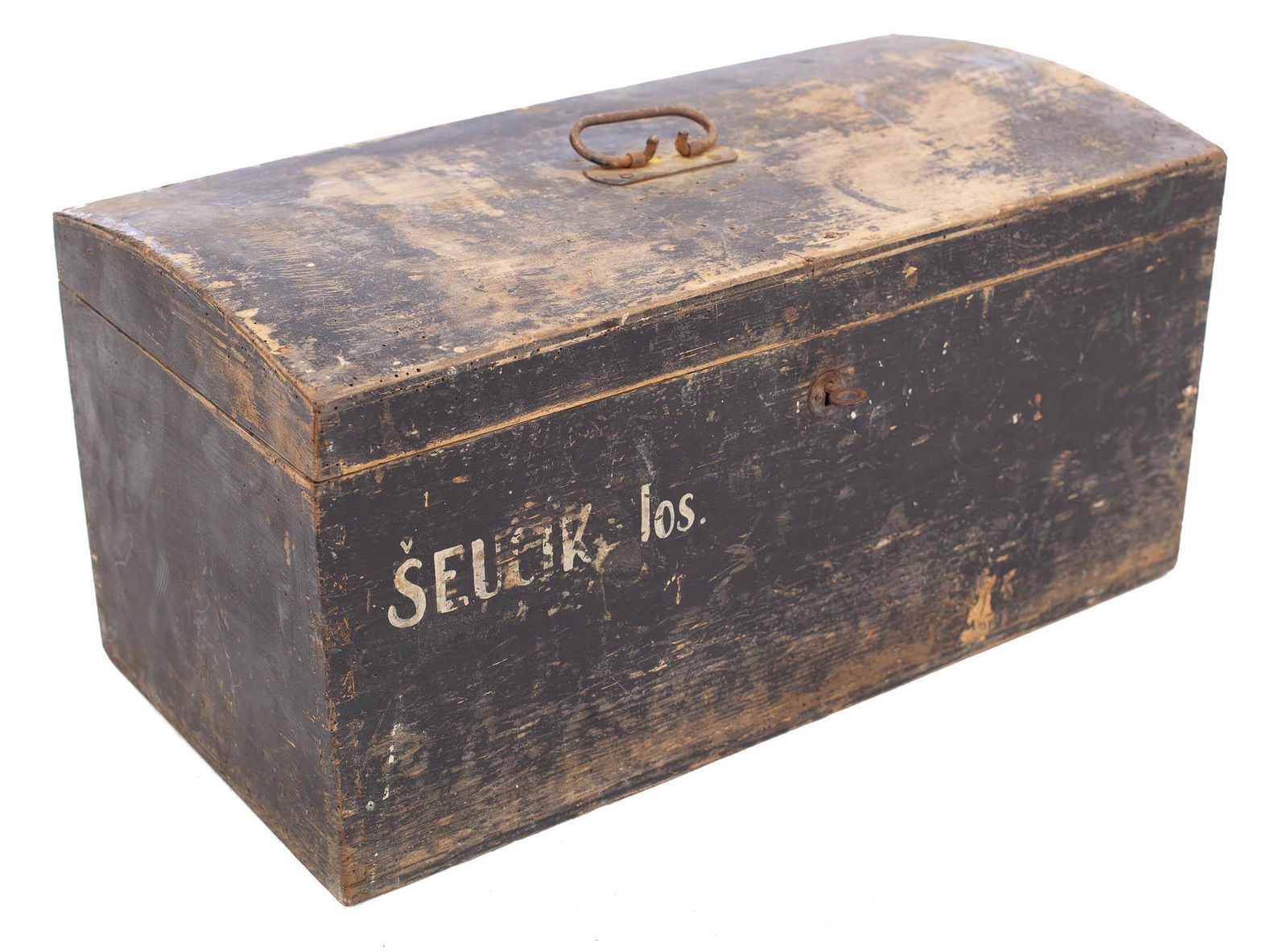 Vintage Painted Pine Tool Box (1 of 4)