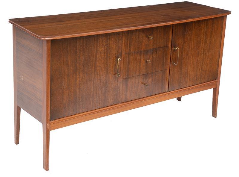 Mid-Century Sideboard: Condition: Surface abrasions 34" tall x 63.5" wide x 20.5" deep