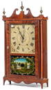 Mark Leavenworth Pillar & Scroll Clock, Circa 1820