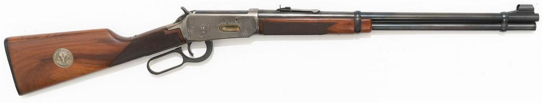 Winchester 94XTR Dodge Marksman Commemorative Lever: Serial: 5103873 Manufacturer: Winchester Model: 94XTR Caliber: .30-30 Barrel length: 20" Condition: Fair Provenance: The Estate of Dr. Thomas Romo, Jr. (San Antonio, Texas) ALL firearms and ammunition