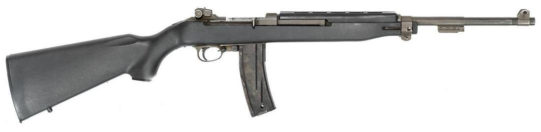 Inland M1 Carbine: Serial: 5457709 Manufacturer: Inland Model: M1 Caliber: .32 carbine Barrel length: Condition: Good; non-original stock Provenance: An Alamo Heights, Texas Estate ALL firearms and ammunition within thi