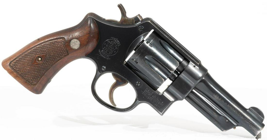 Smith & Wesson .38 Special Revolver: Serial: S106098 Manufacturer: Smith & Wesson Model: Caliber: .38 special Barrel length: 3.5" Condition: Good Provenance: The Estate of Dr. Thomas Romo, Jr. (San Antonio, Texas) ALL firearms and