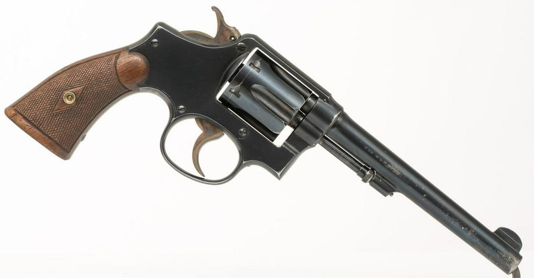 Smith & Wesson Model 1905 Revolver: Serial: 102483 Manufacturer: Smith & Wesson Model: 1905 Caliber: .32-20 WCF Barrel length: Condition: Good Provenance: An Alamo Heights, Texas Estate ALL firearms and ammunition within this auction ar