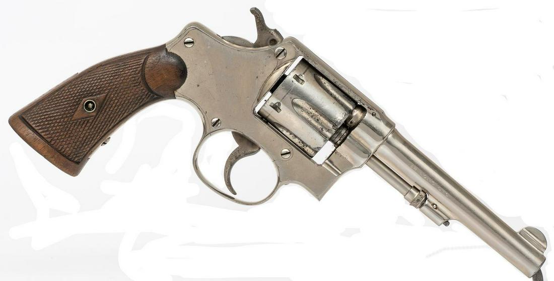 Smith & Wesson Regulation Police Revolver: Serial: 323771 Manufacturer: Smith & Wesson Model: Regulation Police Caliber: .32 long Barrel length: Condition: Fair Provenance: An Alamo Heights, Texas Estate ALL firearms and ammunition within this