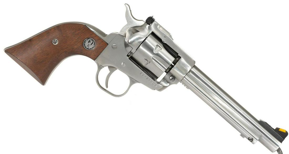 Ruger Single 6 .22 LR Revolver: Serial: 68-84409 Manufacturer: Ruger Model: Single 6 Caliber: .22 LR Barrel length: 5.5" Condition: Very Good Provenance: The Estate of Dr. Thomas Romo, Jr. (San Antonio, Texas) ALL firearms and ammun