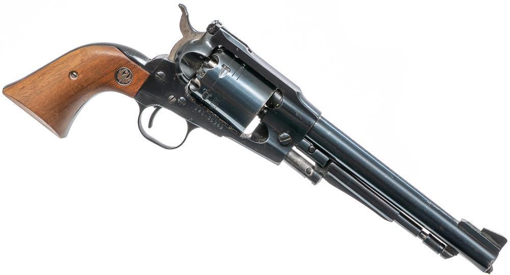Ruger Old Army Black Powder Revolver: Serial: 14035349 Manufacturer: Ruger Model: Old Army Caliber: .45 Barrel length: Condition: good Provenance: A Waco, Texas Estate ALL firearms and ammunition within this auction are sold "as-is, where