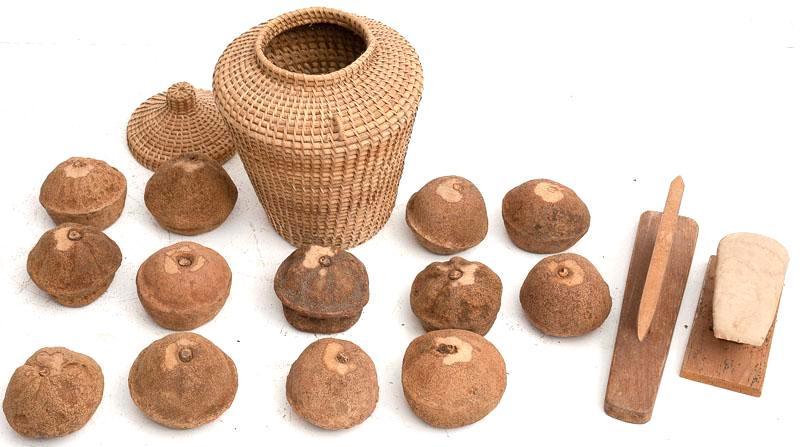 Lot Approx. 15 pieces of Mics. Handmade Folk Art (1 of 2)