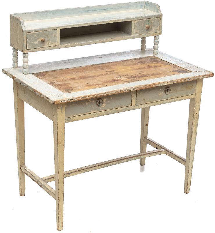 Painted Pine Dual-Tone Desk, circa 1900 (1 of 4)