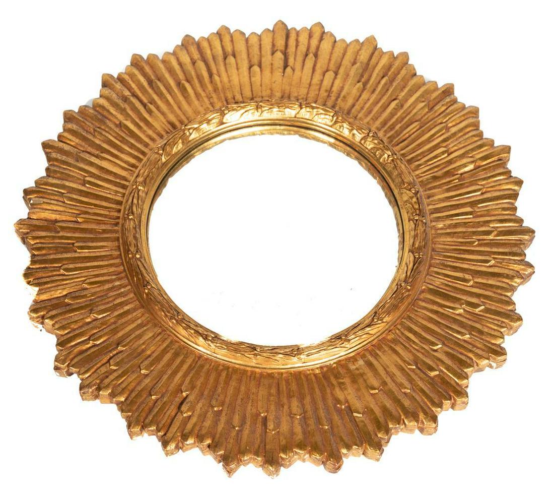 Gold Wall Mirror, Sun (1 of 3)