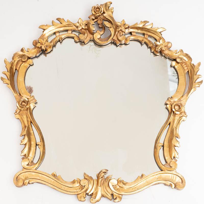 Gilt Framed Wall Hanging Mirror (1 of 1)