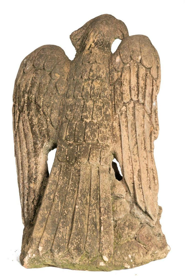 Substantial Mexican Folk Art Stone Statue, Eagle (1 of 2)