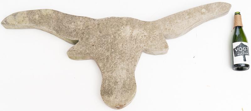 Concrete Longhorn Garden Decor (1 of 1)