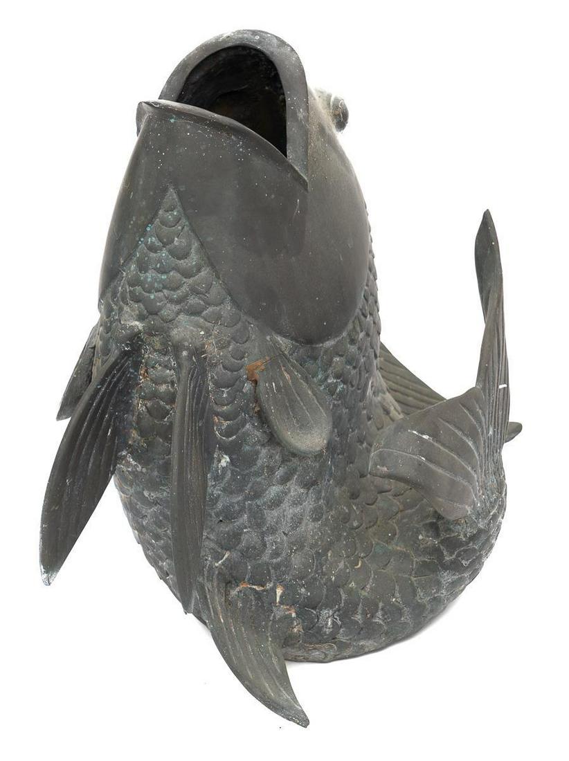 Heavy Cast Iron Fish Statue (1 of 4)