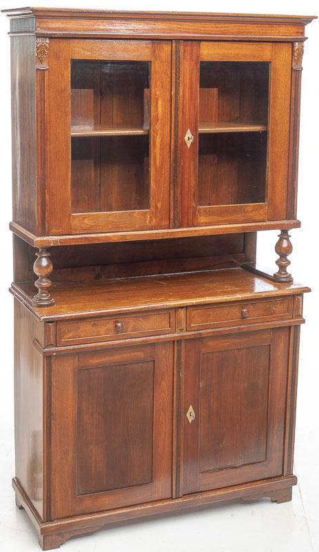 Dark Oak Glazed China Cabinet (1 of 4)