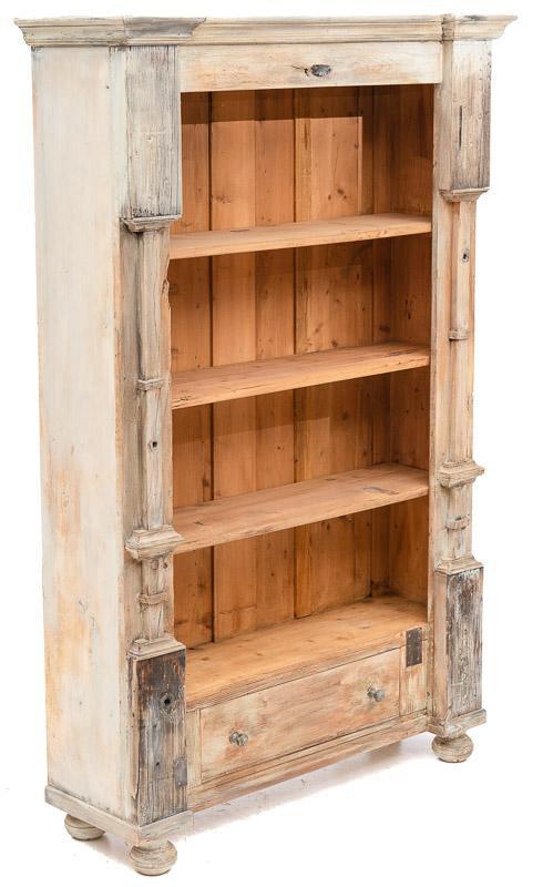 Rustic Farmhouse Pine Bookcase (1 of 4)