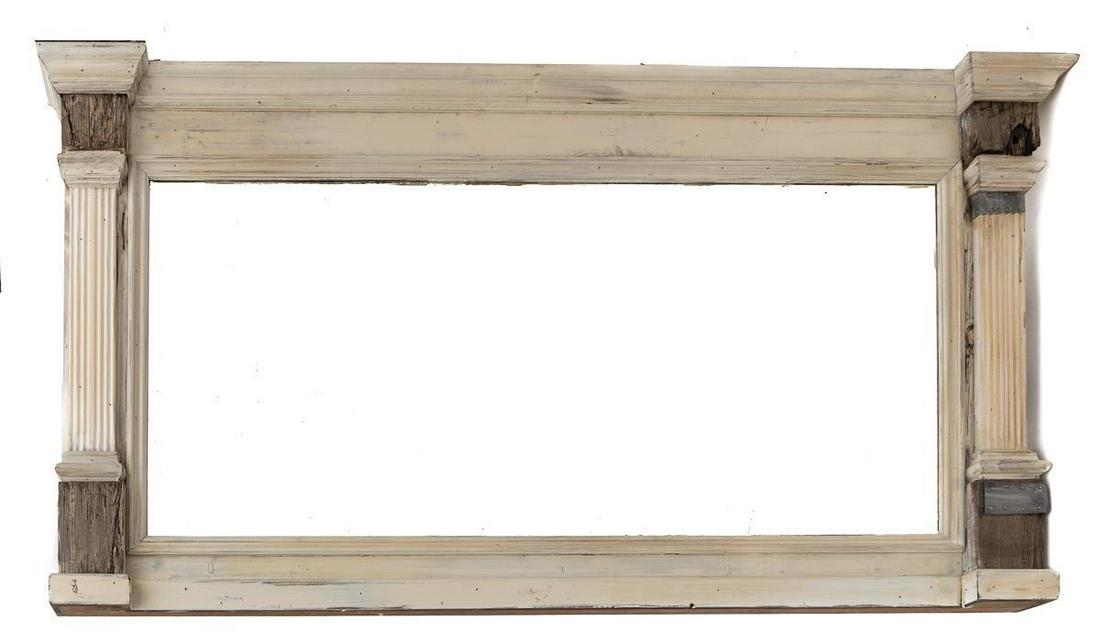 Painted Wooden Hallway Mirror Frame (1 of 1)