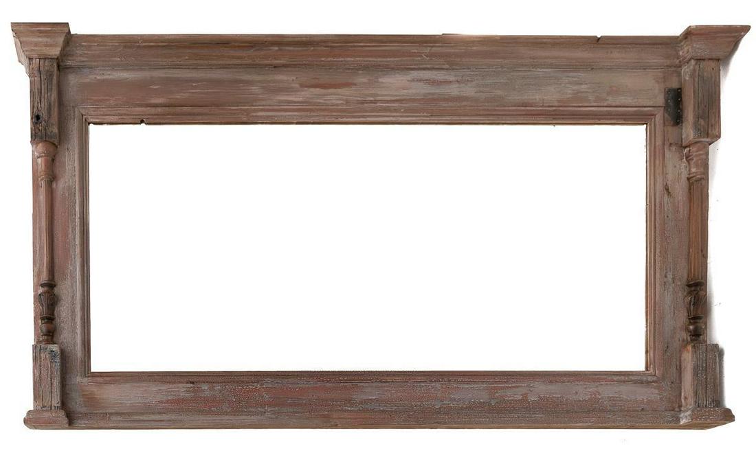 Painted Wooden Framed Hallway Mirror (1 of 1)