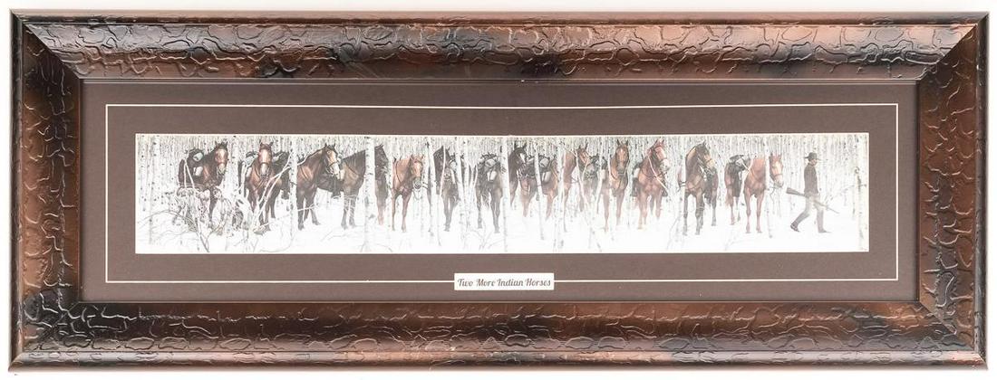 Bev Doolittle, Framed Print, "Two More Indian Horses" (1 of 4)