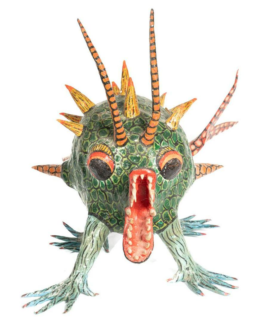 Fantastical Mexican Folk Art Cartoneria Statue (1 of 3)