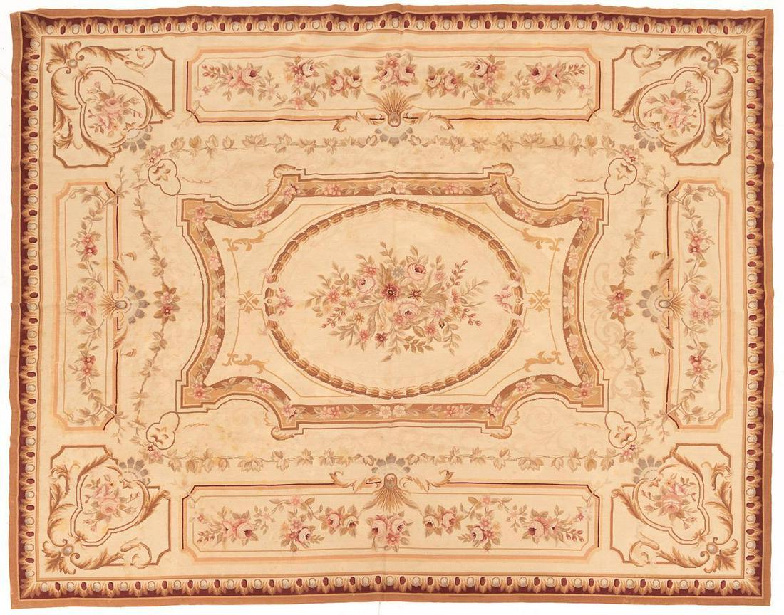 Large Hand Made Needle Point Tapestry Rug (1 of 2)