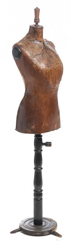 Cardboard Tailors Figurine on Wooden Stand, circa 1900 (1 of 5)