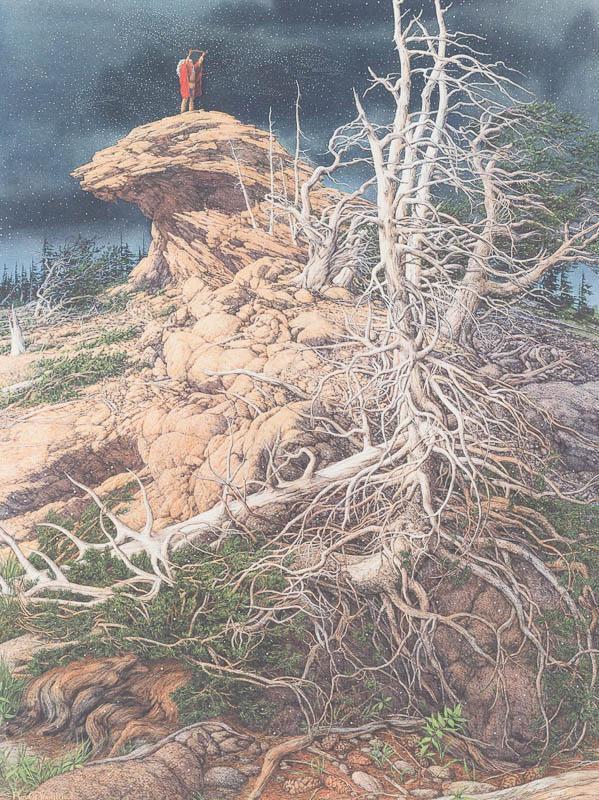 Bev Doolittle (B. 1947), "Prayer of the Wild Things": Bev Doolittle (B. 1947), "Prayer of the Wild Things", signed and numbered lithograph, 21116/65000 38" tall x 31" wide State-wide delivery is available for this item. Please email shipping@vogtauction.