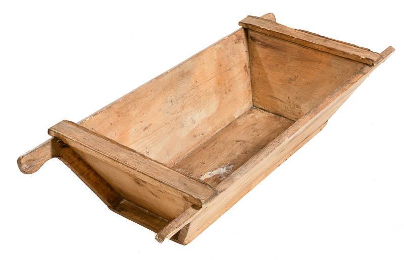 Rustic Animal Feed Trough: Farmhouse wooden animal feed trough 11.5" tall x 49.5" long x 22" wide State-wide delivery is available for this item. Please email shipping@vogtauction.com or call 210-822-6155 for a quote. IN-HOUSE 