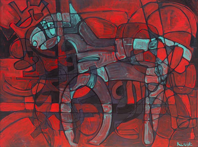 Karl James Lubbering (B. 1969), Horses: Karl James Lubbering (B. 1969), Horses, oil on canvas, framed sight: 29.5 x 39.5", frame: 38 x 48" State-wide delivery is available for this item. Please email shipping@vogtauction.com or call 210-822
