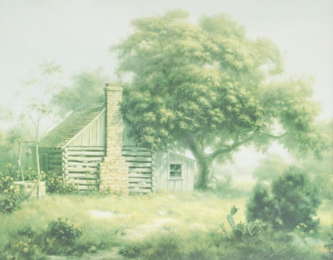 Dalhart Windberg (B. 1933), Cottage, 1971: Provenance: Prominent Texas Bank Corporate Art Collection Dalhart Windberg (B. 1933), Cottage, 1971, print, framed sight: 10.75 x 12.5", frame: 13.5 x 15.5"