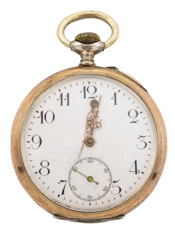 Vintage Pocket Watch: Provenance: A San Antonio, TX Estate Vintage pocket watch Condition: Damage to watch hands â€‹â€‹â€‹â€‹â€‹â€‹â€‹Note: This antique clock is sold "where-is, as-is" an