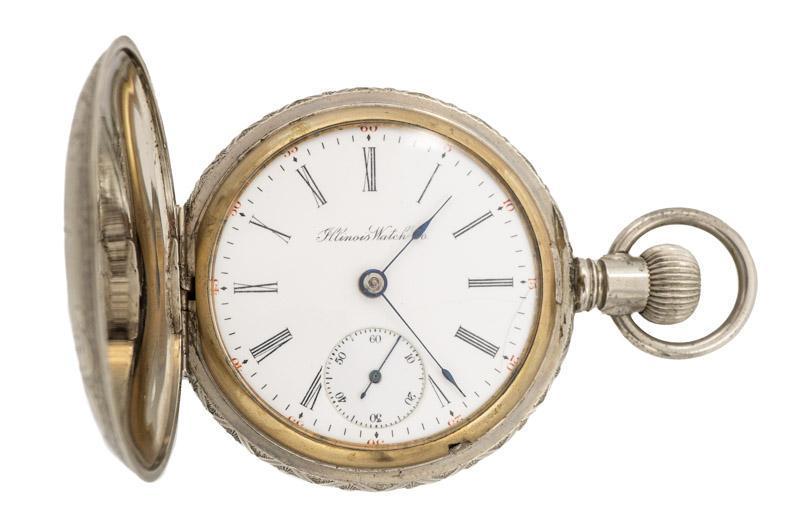Illinois Watch Co. Pocket Watch: Provenance: A San Antonio, TX Estate Illinois Watch Co. pocket watch â€‹â€‹â€‹â€‹â€‹â€‹â€‹Note: This antique clock is sold "where-is, as-is" and Vogt Auction makes n