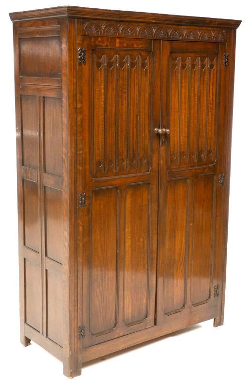 English Arts and Crafts-Style Wardrobe (1 of 1)