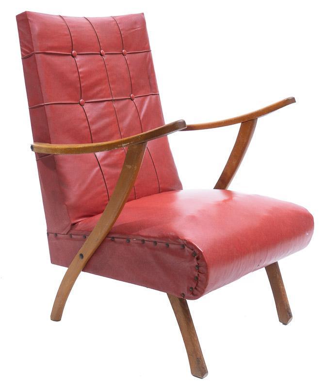 Mid-Century Button Back Arm Chair (1 of 4)