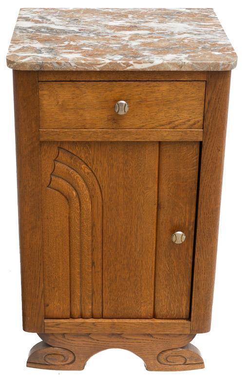 Art Deco Marble-Top Night Stand (1 of 3)