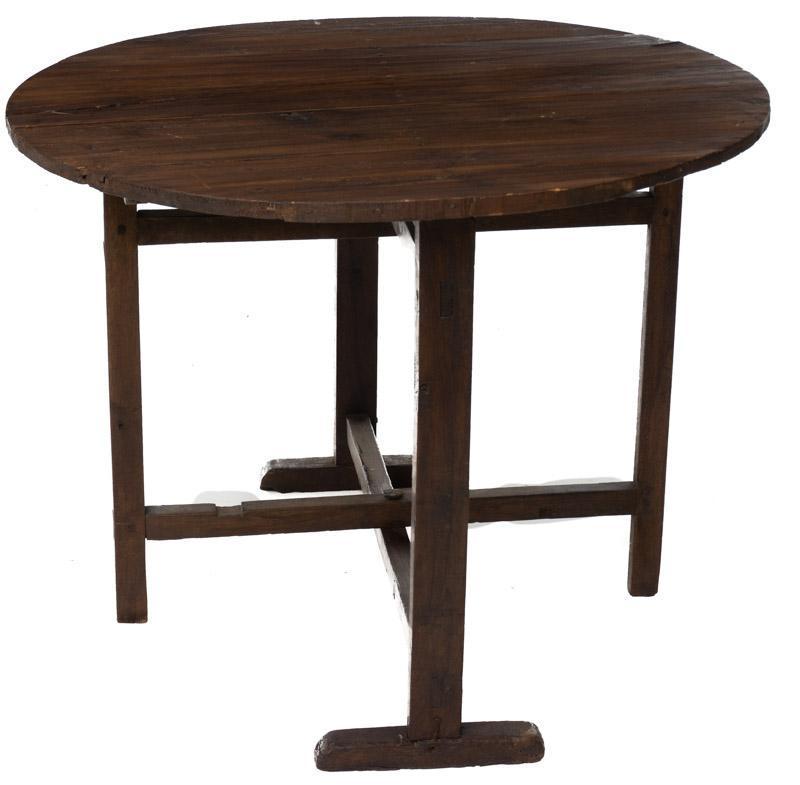 Spanish-Style Tilt-Top Occasional Table (1 of 3)