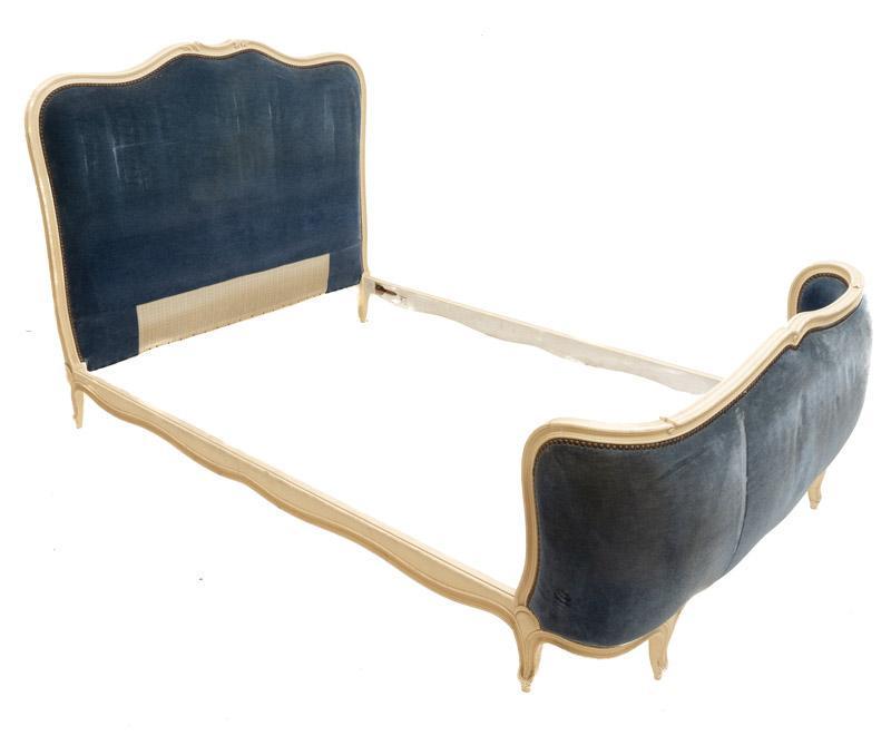 Louis XV-Style Upholstered Bed Frame (1 of 2)