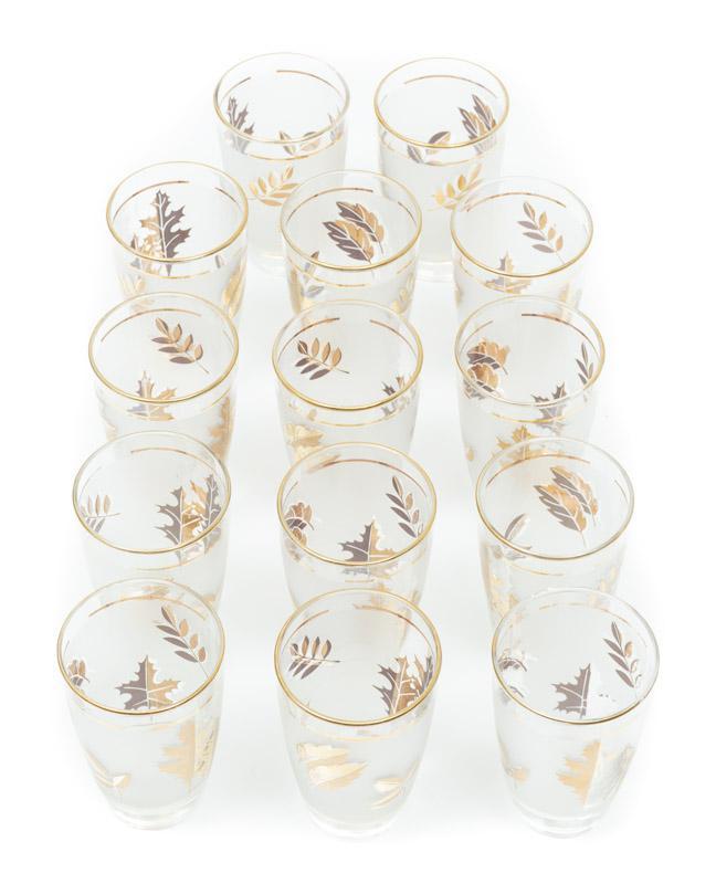 Lot of 14 Vintage Libbey Glass Cups (1 of 2)