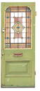 Excellent Architectural Door with Stained Glass