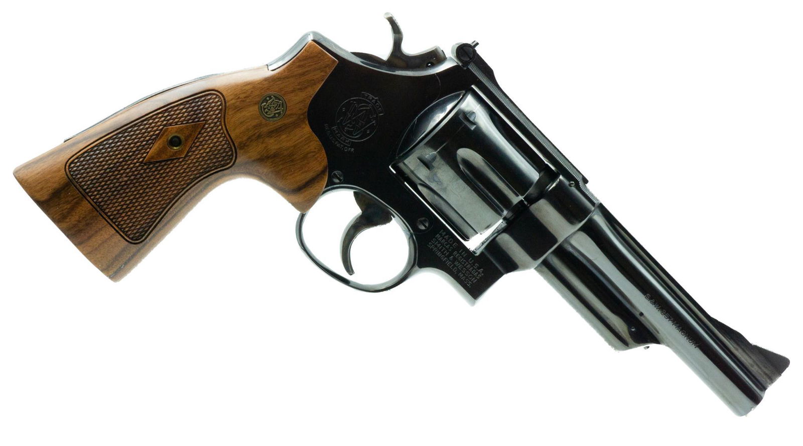 Smith & Wesson Model 27-2 .357 Mag Revolver: Serial: N81347 Manufacturer: Smith & Wesson Model: 27-2 Caliber: .357 Mag Barrel length: 5" Condition: Very Good Provenance: Bulverde, TX Estate NOTICE: All sales of firearms are subject to applicable