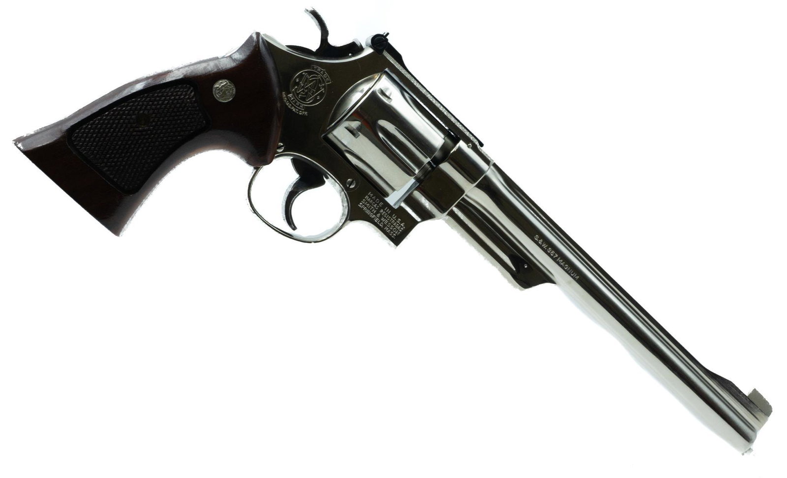 Smith & Wesson Model 27-2 .357 Magnum Revolver: Serial: N731973 Manufacturer: Smith & Wesson Model: 27-2 Caliber: .357 mag Barrel length: Condition: Very Good w/ box Provenance: San Antonio, TX Estate NOTICE: All sales of firearms are subject to ap